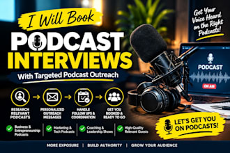 book podcast interviews with targeted podcast outreach