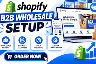 build shopify b2b wholesale store with wholesale club, bss, sparklayer and locks