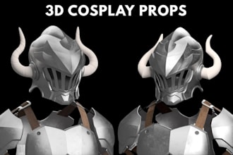 do custom 3d cosplay props 3d armor 3d weapons cosplay 3d model with 3d printing