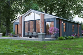 redesign modern shipping container home, prefab modular house, conex box cabin