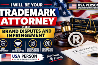 be your trademark attorney for brand disputes and infringement