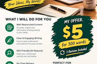 write engaging articles, blog posts, and creative content