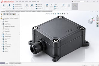 design ip65 enclosure waterproof iot electronics housing solidworks 3d printing