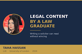write legal blog content for your law firm or website