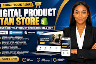 setup stan store, stan store marketing, digital product, stan store design
