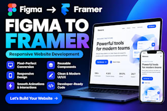 convert your figma design to framer web framer website developer