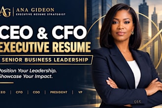 craft a CEO cfo executive resume for senior business leadership roles