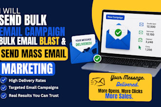 send bulk email campaign, email blast and mass email marketing