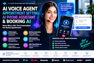 develop ai voice agent, appointment setting, ai phone assistant, booking ai