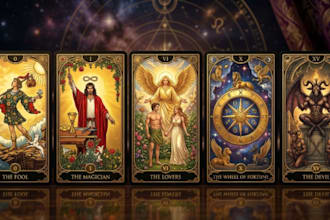 design custom tarot cards and oracle card illustrations