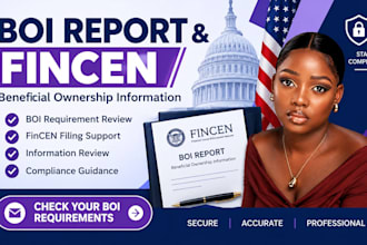 review boi requirements and provide fincen filing support