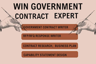 write government contract bids, rfp, rfq, and rfi responses
