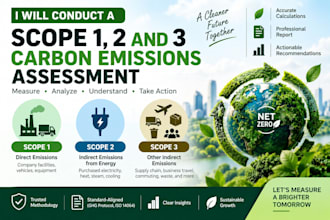 conduct a scope 1, 2 and 3 carbon emissions assessment
