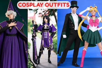 design and sew custom cosplay costumes and outfits