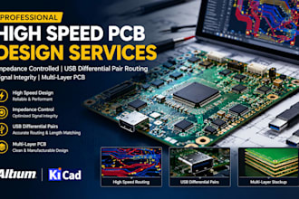 design high speed impedance controlled pcb with usb differential pair routing