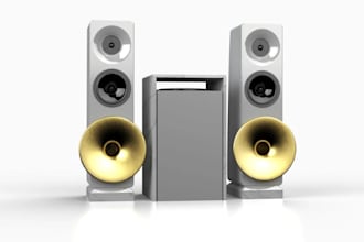 design speaker enclosure subwoofer box and cabinet in 3d cad