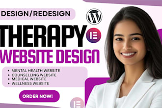 design professional therapy website for therapists and counselors medical web