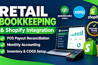 provide retail bookkeeping shopify pos integration and store accounting care