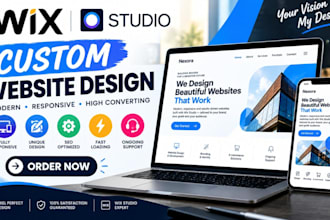 design a custom wix studio website with responsive layout