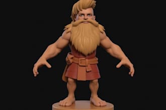 do custom 3d character modelling and sculpting