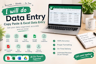 do data entry, product listing and copy paste work