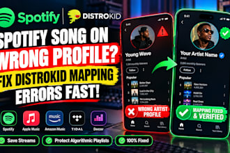 fix distrokid wrong spotify artist profile mapping and release errors