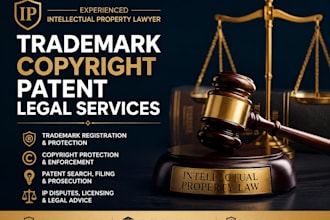 be your intellectual property lawyer for trademark, copyright and patent matters