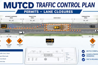 design a mutcd traffic control plan for permits and lane closures