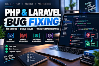 fix PHP and laravel bugs and errors