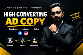 write high converting facebook and instagram ad copy