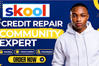 skool online course setup skool course creation skool credit repair skool setup