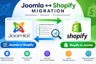 migrate joomla to shopify migration shopify to joomla website migration expert