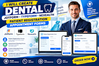 create dental jotform typeform nexhealth patient registration appointment forms