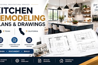 create kitchen remodeling plans california texas renovation design drawings