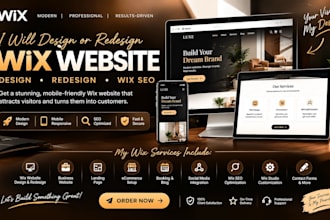 wix website design or redesign wix website design wix website redesign wix SEO