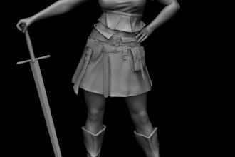 design custom 3d models, statue, 3d figure, character, toy, stl for 3d printing