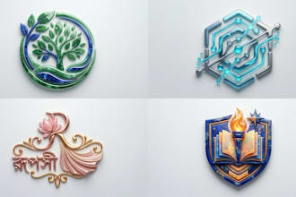 create custom trendy logo design for your brand