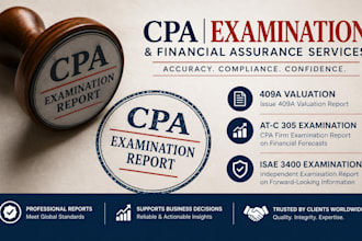 issue 409a, CPA firm examination report on forecasts under atc 305 isae 3400