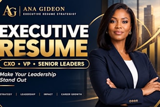 build an executive resume for cxo, vp and senior level professionals