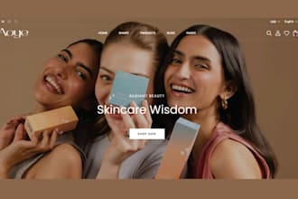 skincare website beauty website skincare shopify store cosmetics website