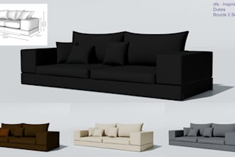 make furniture for you in blender and render it