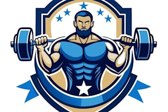 do eye catching gym logo design for you