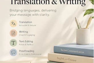 get your chinese translation or writing done perfectly