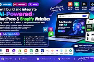 claude wordpress website elementor mcp kimi k3 website shopify claude gpt 6astra