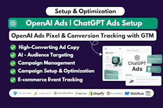 setup and manage chatgpt ads openai ads campaign with conversion tracking