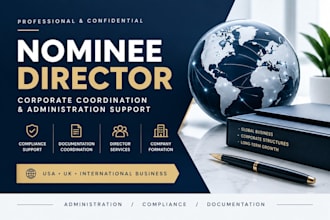 provide uk nominee director, nominee shareholder, corporate, offshore company