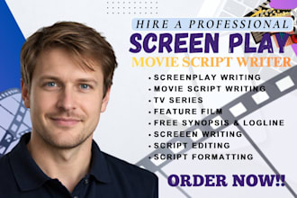 edit format movie script feature film script, screenplay horror script tv series