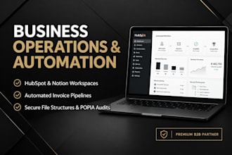 be your premium b2b backend operations manager and CRM specialist