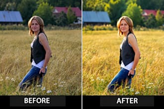 professionally enhance and improve your photos