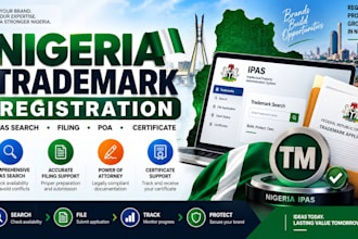 file nigeria trademark, ipas search, power of attorney and certificate support
